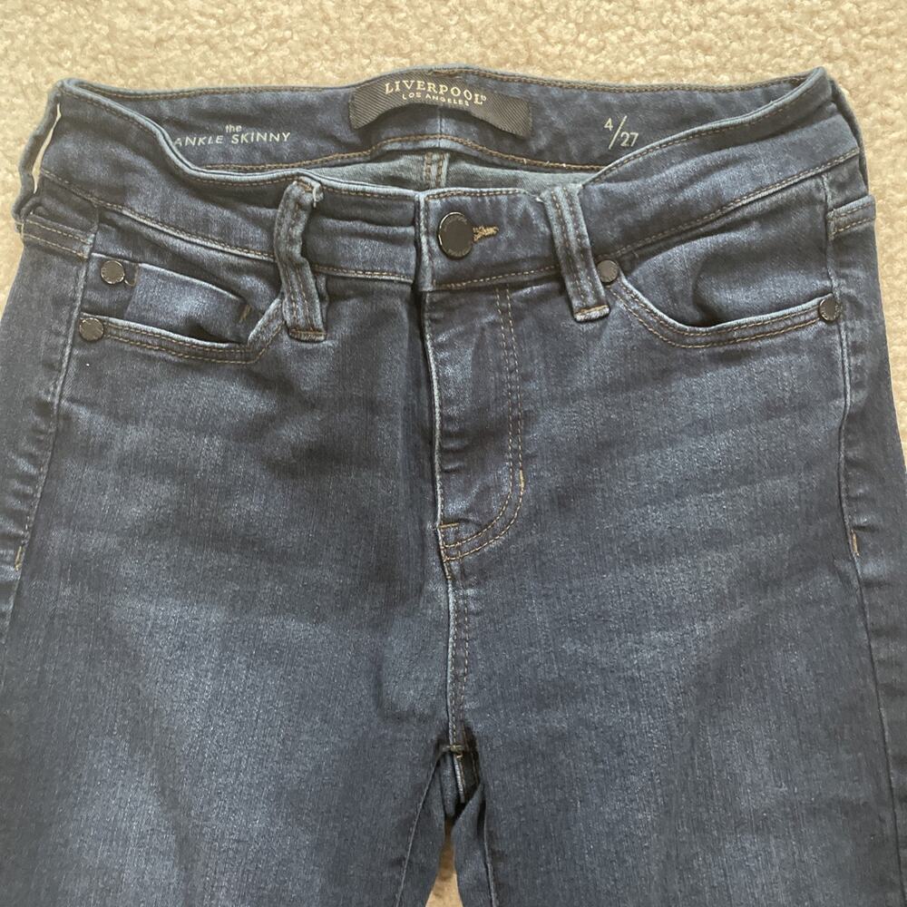 Liverpool Womens Jeans Size 4/27 Ankle Skinny Preowned Blue